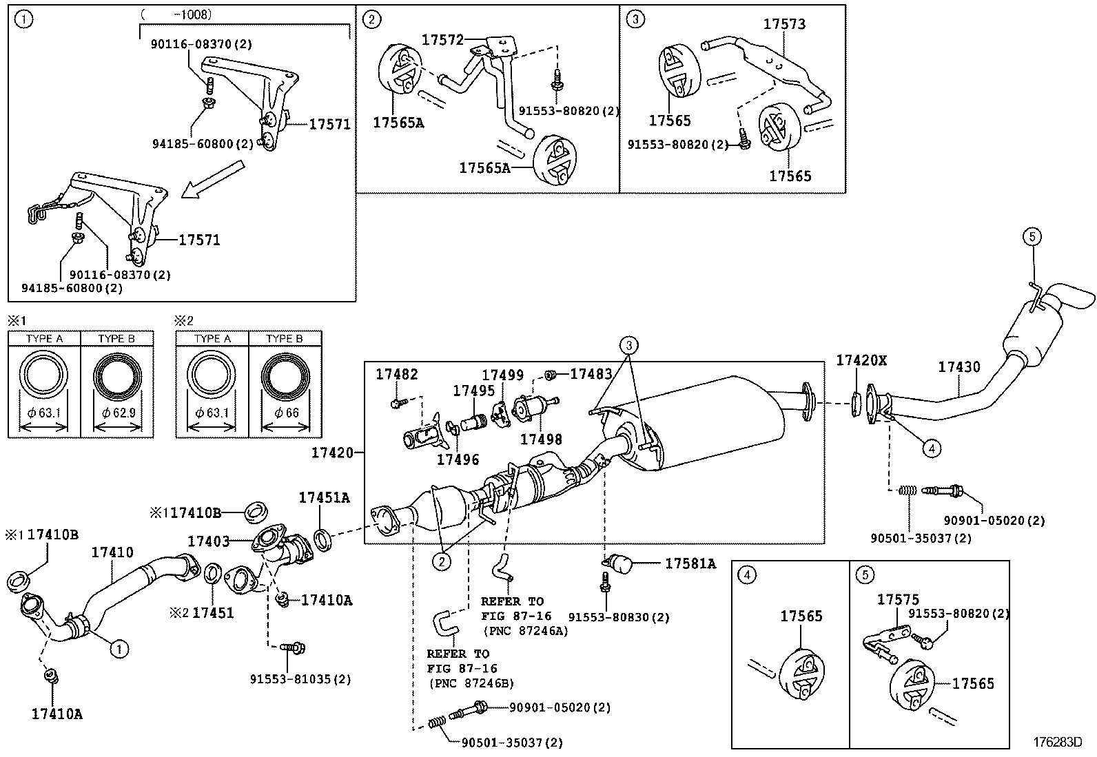 Тойота хайлендер схема выхлопной системы - фото