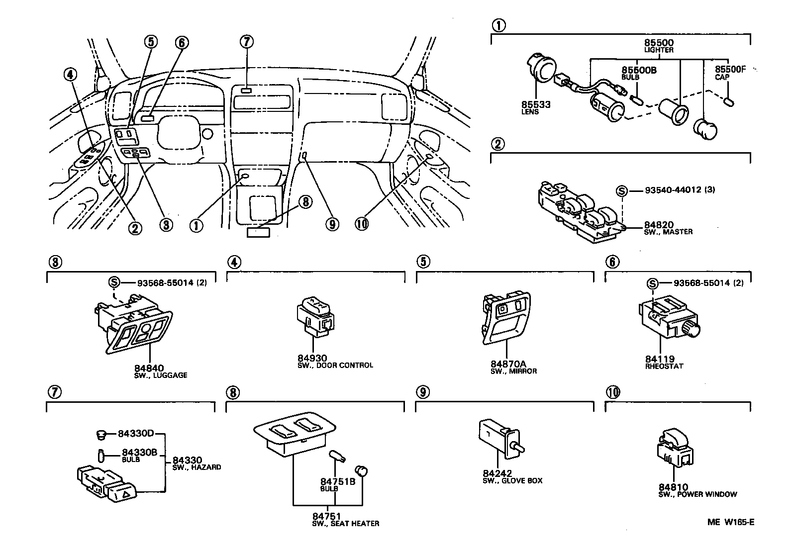 Схема предохранителей gs300 160