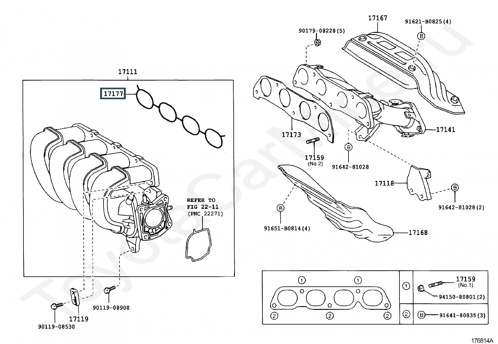 Запчасти Лексус: деталь 171710D030
