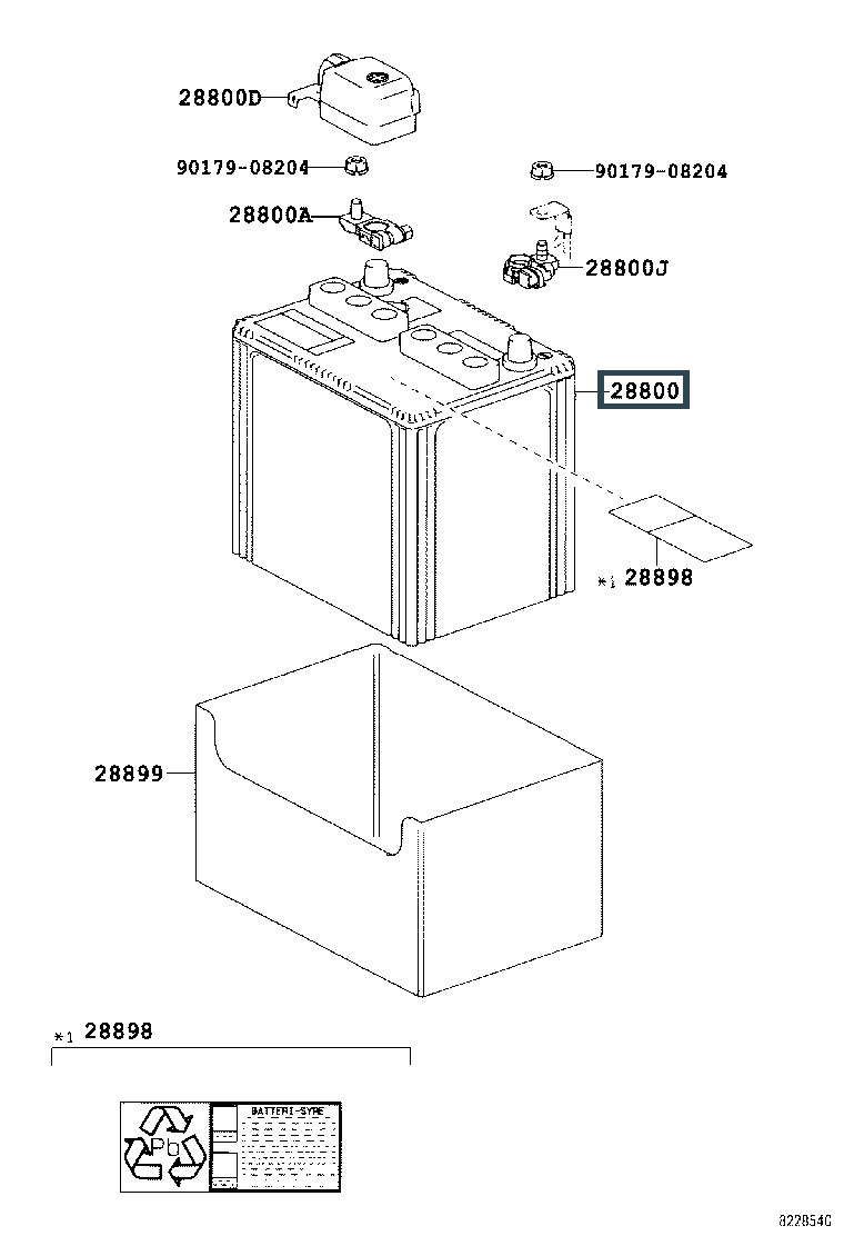 аккумулятор Лексус (артикул 28800F0010)