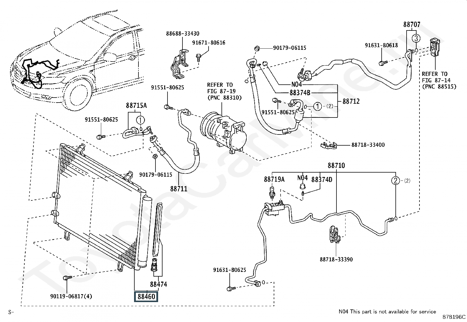  кондиционера Лексус (артикул 8846033100)