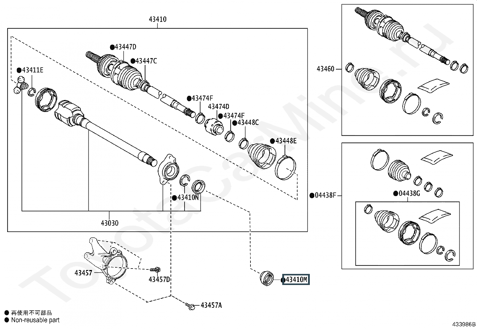 сальник коленвала передний Лексус (артикул 9031140046)