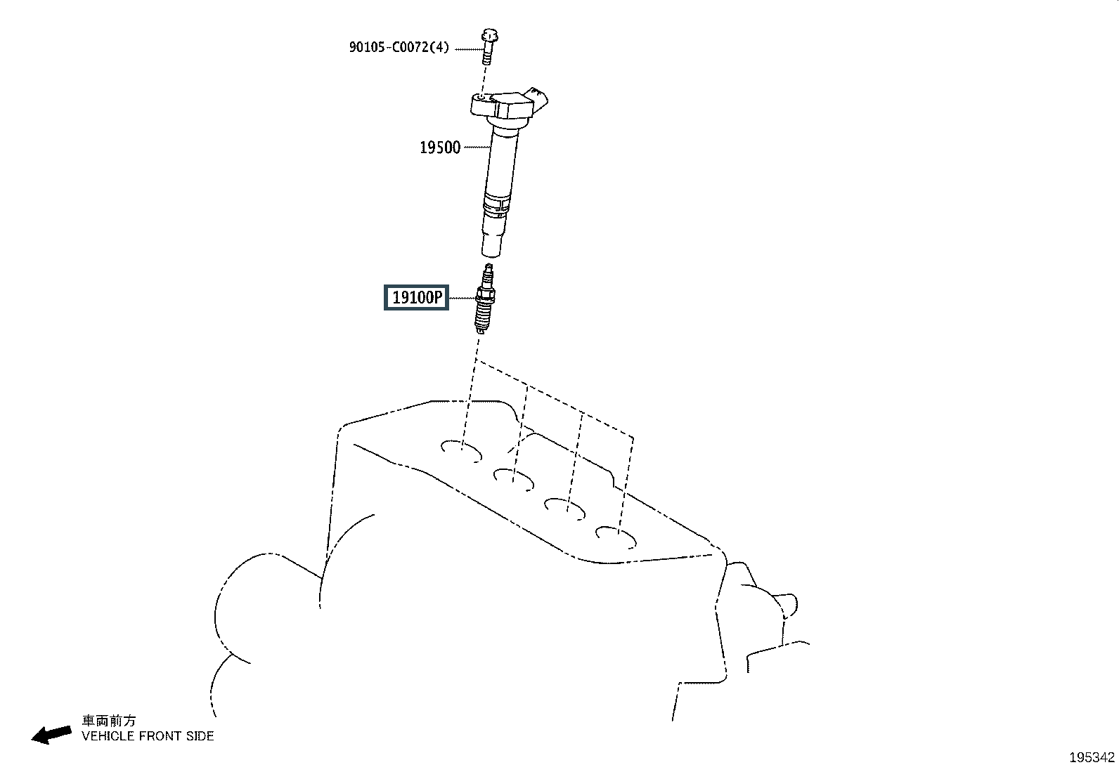  зажигания Лексус (артикул 9091901286)